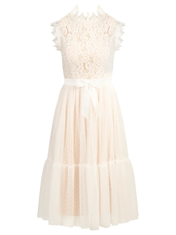 APART Fashion Women's Apart Kurzes Kleid mit Reißverschluss Dress, White, 10