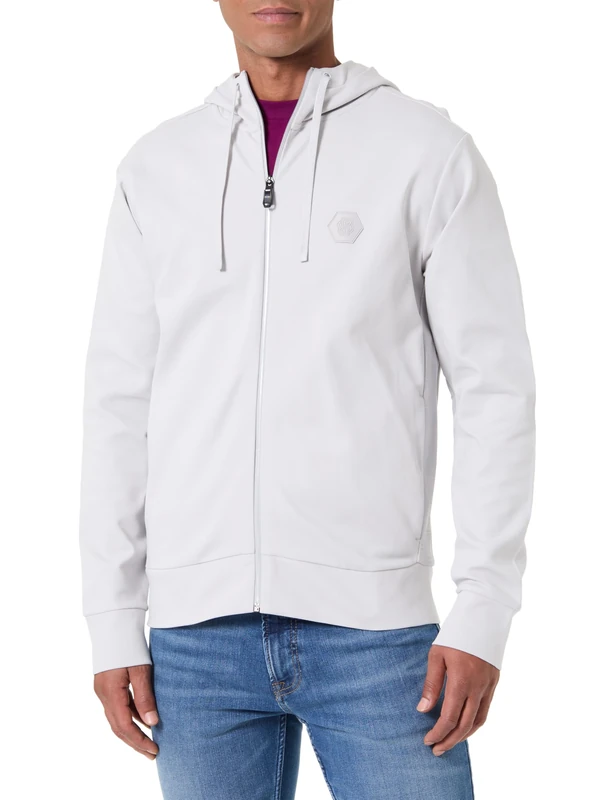 BOSS Men's Saggy Future Sweatshirt, 054light/pastel grey, XXL - Image 1