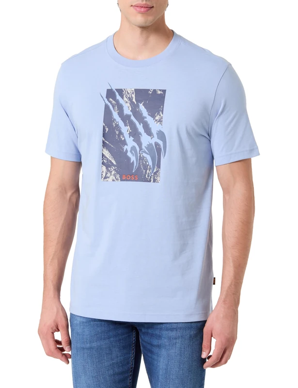 BOSS Men's Te_animali T-Shirt, 470open Blue, 3XL