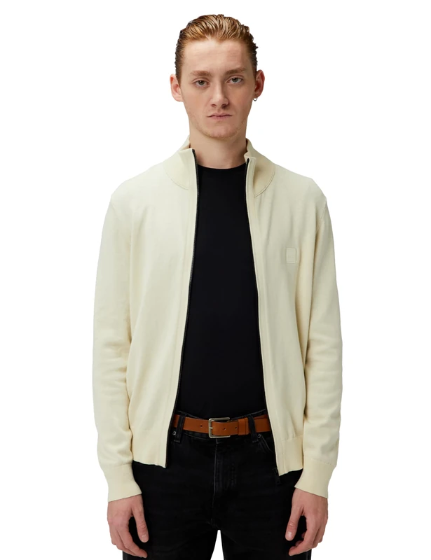 BOSS Men's Kanozip_s Knitted_Jacket, 767open Yellow, 3XL