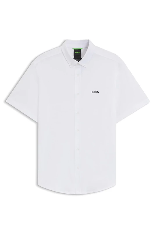 BOSS Men's B_Motion S Shirt, White, 6XL
