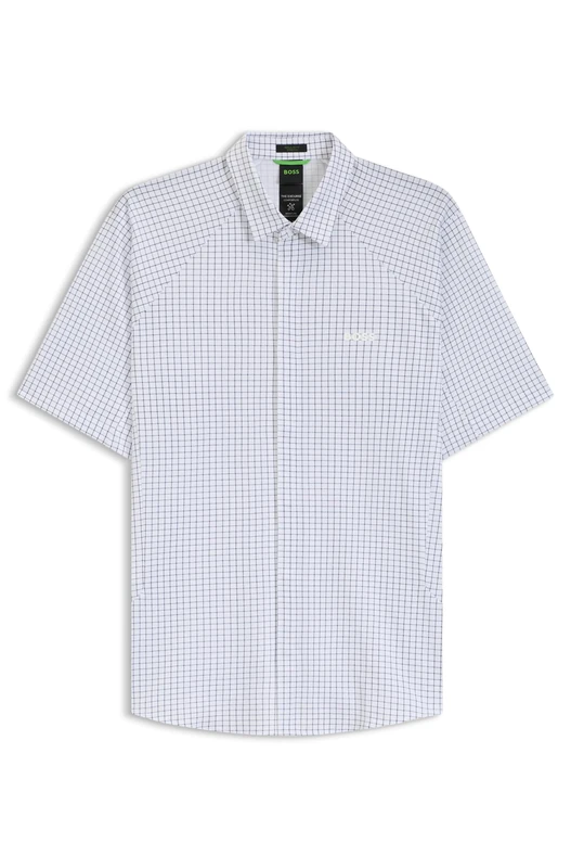 BOSS Men's B_excurse_s Shirts, 003black, 6XL