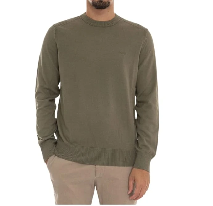 BOSS Men's Asac_c Knitted_Sweater, 342open Green, XXL