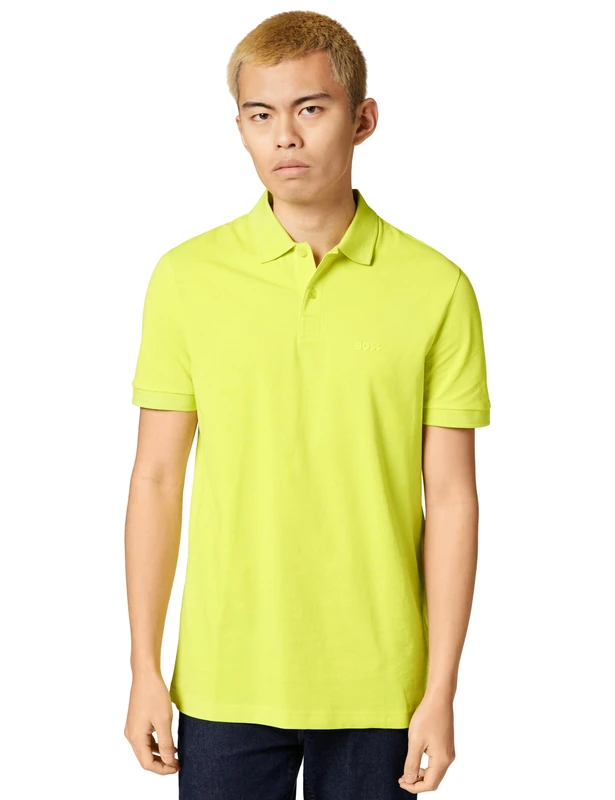 BOSS Men's Polo Shirt, 732bright Yellow, 5XL