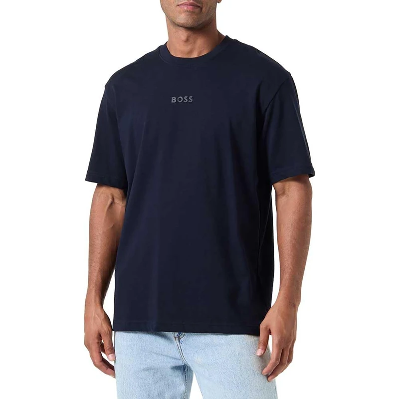 BOSS Men's T-Shirt, Dark Blue, 4XL