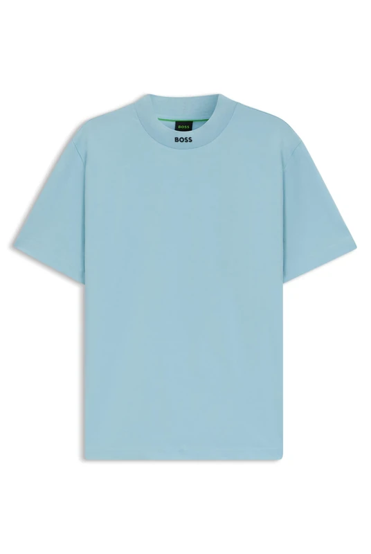 BOSS Zone Men's T-Shirt with Collar, 455light/pastel Blue, XL