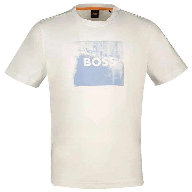 BOSS Mens Te Wheel T-Shirt White L