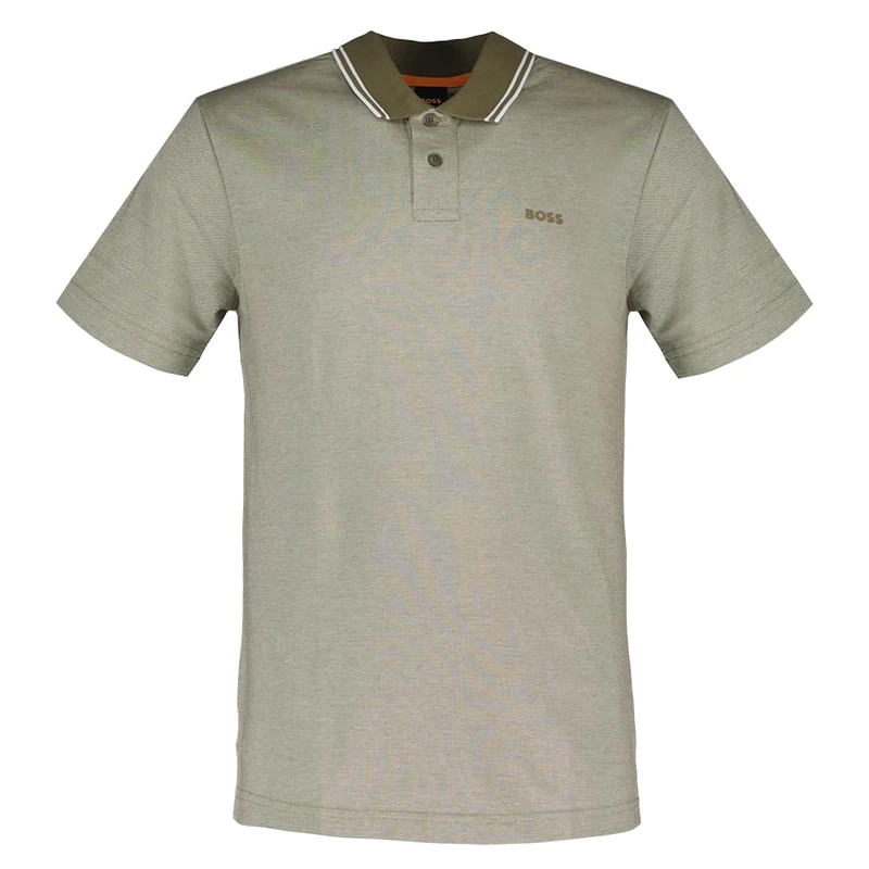 BOSS Pe Oxford New Short Sleeve Polo 2XL Grey