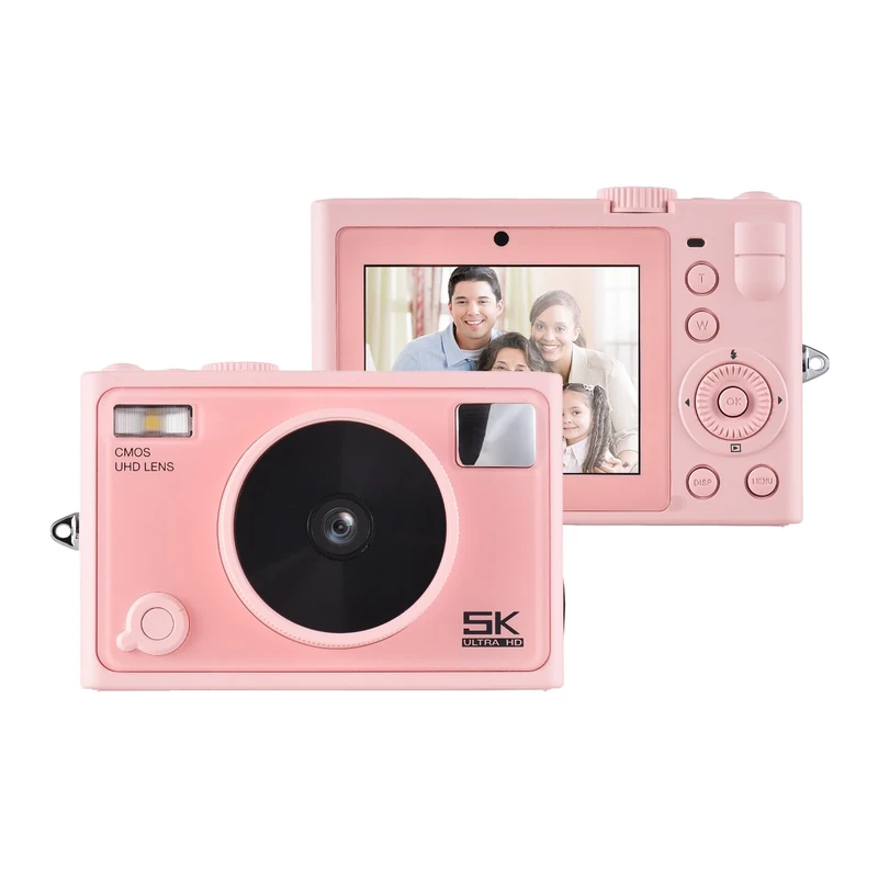 Andoer 5K Digital Camera WiFi Digital Video Camera 72MP Dual Lens 2.8 Inch IPS Screen Auto Focus 18X Digital Zoom LED Flash Color Filters Birthday Festival Gift for Students Teenagers Friends