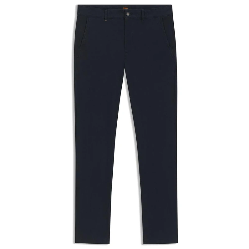 BOSS Men's Chino_Slim Trousers_Flat, 404 Dark Blue, 34W x 32L