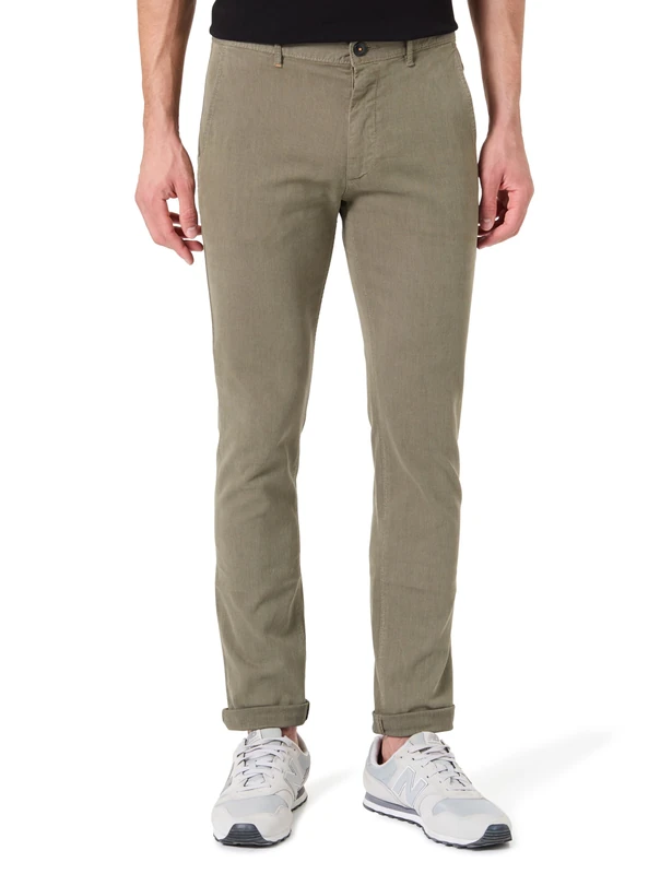 BOSS Men's Chino_Slim Trousers_Flat, 342open Green, 31W x 32L