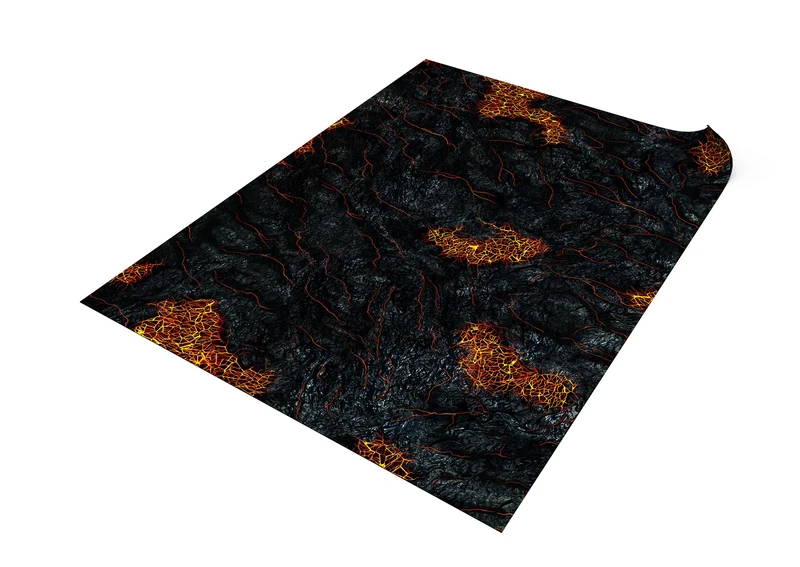 Mat for Wargaming compatible with Age of Sigmar 112x152 cm / 44"x60" - Lava Fields