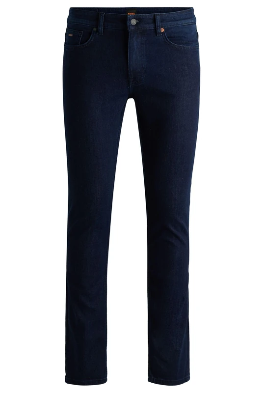 BOSS Men's Delaware BO Delaware Slim Fit Jeans in Comfortable Stretch Denim, 342open Green, 46W x 32L - Image 1
