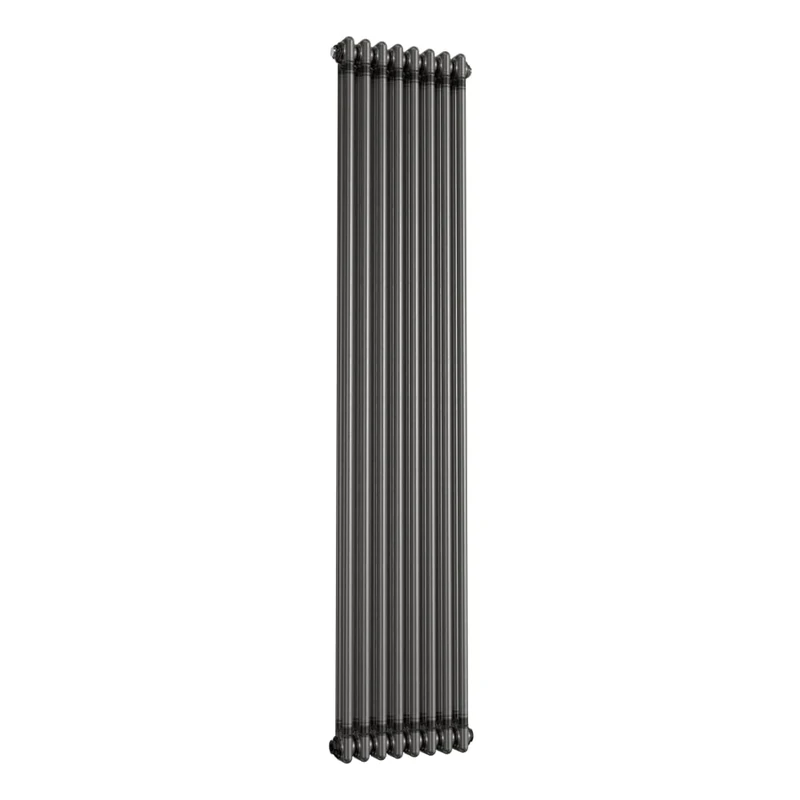 iBathUK Regency Traditional Vertical Column Radiator, Double Panel Radiators, Raw Metal Iron Style Radiators for Bathroom,Kitchen,Living Room 1800x380mm