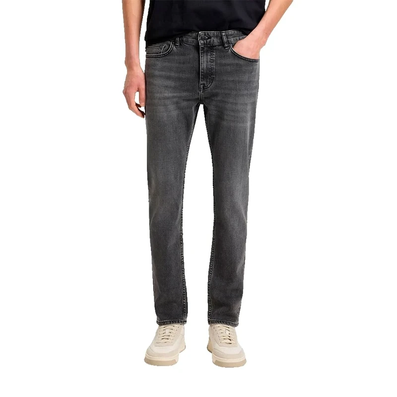 BOSS Mens Delaware BO Delaware Slim-fit Jeans in Grey Comfort-Stretch Denim