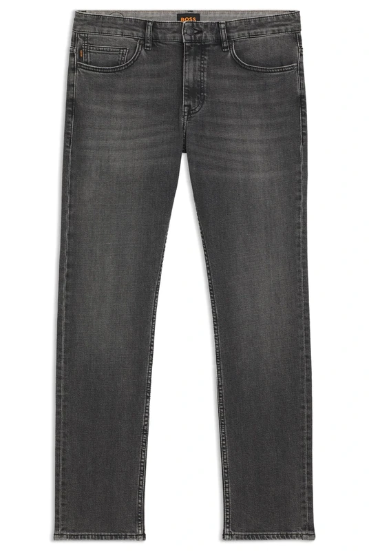 BOSS Men's Delaware BO Delaware Slim Fit Jeans in Comfortable Stretch Denim, 019Charcoal, 48W / 36L
