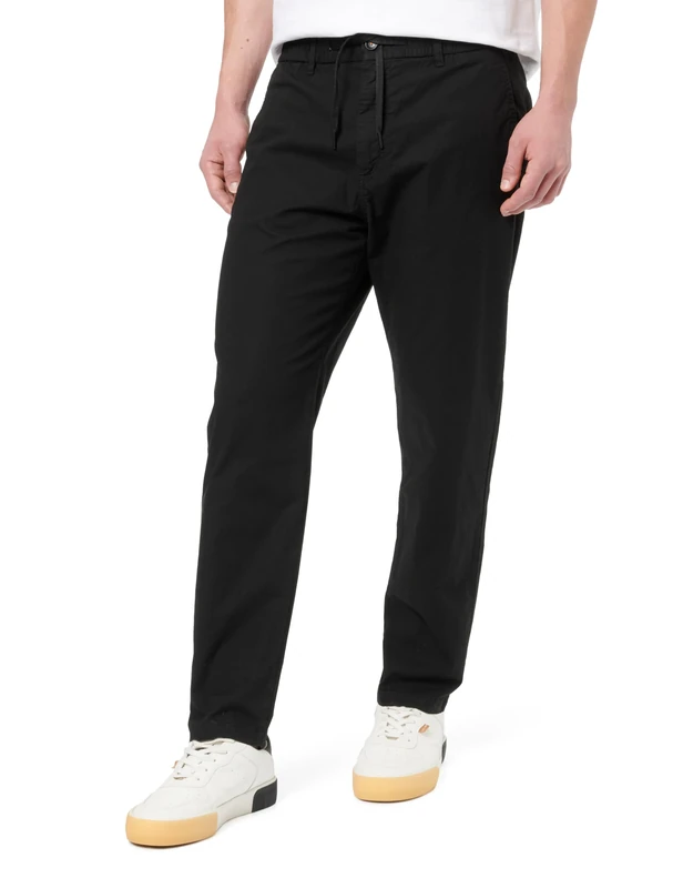 BOSS Men's Flat Trousers, 001black, 33 W/32 L