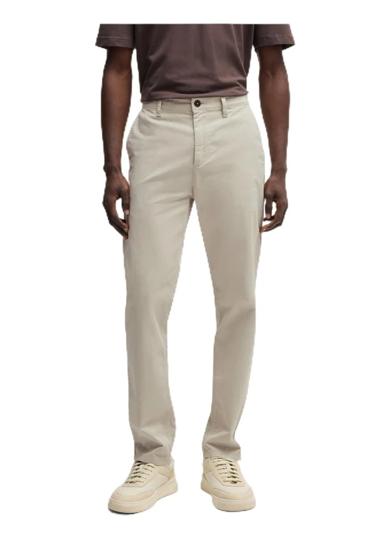 BOSS Men's Chino_Tapered Trousers_Flat, 271light Beige, 48W x 34L