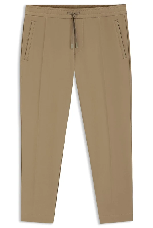 BOSS Tapered-fit Hose Aus Wasserabweisendem Stretch-gewebe