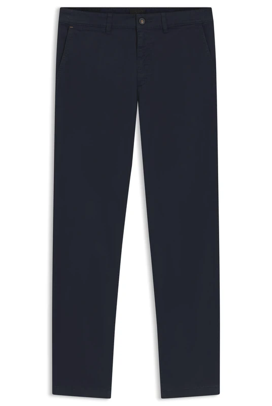 BOSS Regular-fit Trousers in Stretch-Cotton Satin