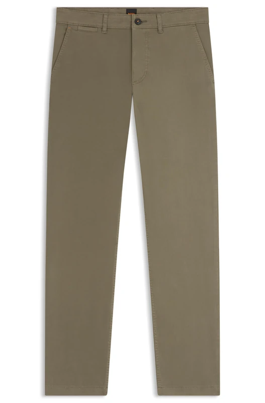 BOSS Men's Chino-Regular-1 Trousers_Flat, 342open Green, 31W x 30L