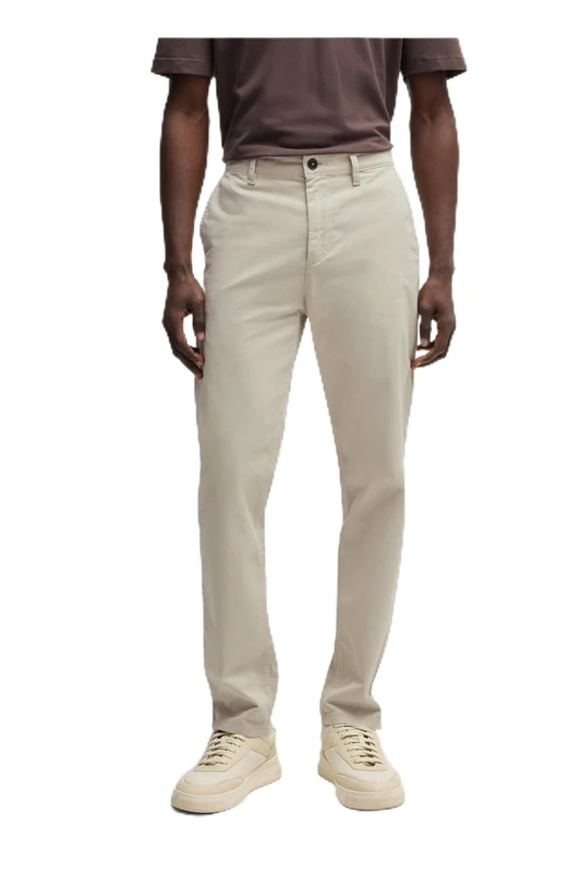 BOSS Men's Chino_Tapered Trousers_Flat, 271light Beige, 35 W/32 L