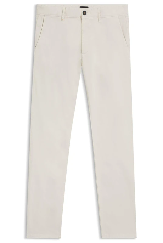 BOSS Mens Chino Slim Slim-fit Chinos in Stretch-Cotton Satin