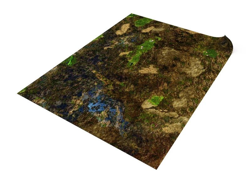 Mat for Wargaming compatible with Age of Sigmar 112x152 cm / 44"x60" - Muddy Ground