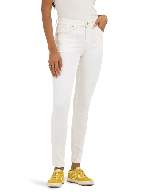 Lee Womens Legendary Mid Rise Skinny Jean, Light Form, 4 US - Image 1