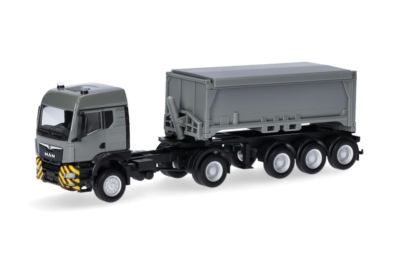 Herpa 318341 Mercedes MAN TGS Truck with Trailer - 1:87 Scale