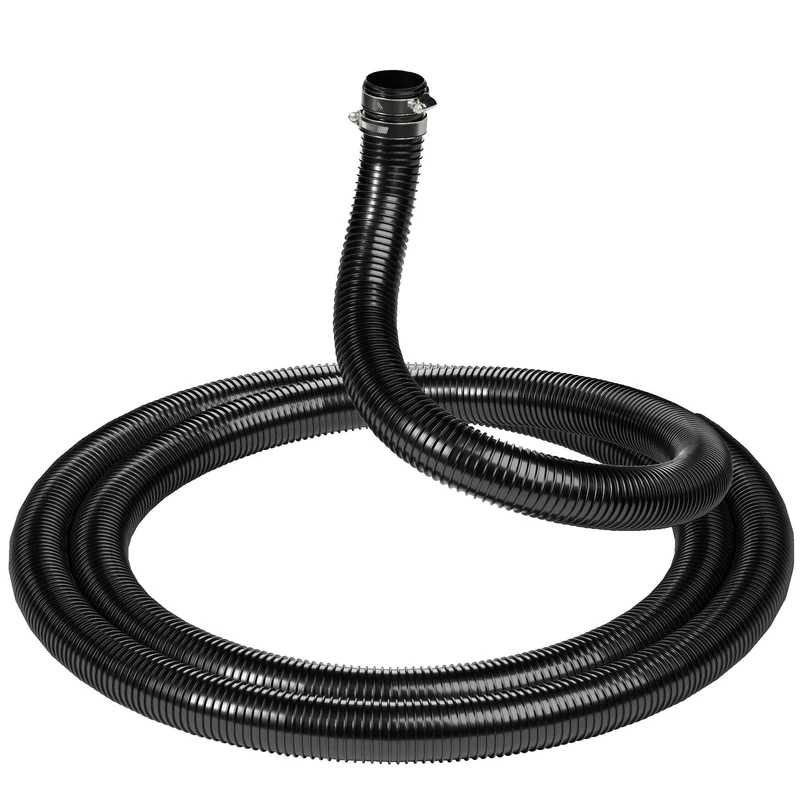51mm 15 Metre + Clips Pond Hose Pipe Water Butt Corrugated Flexible PVC Garden for Fish Fountain Filter Pump Tubing