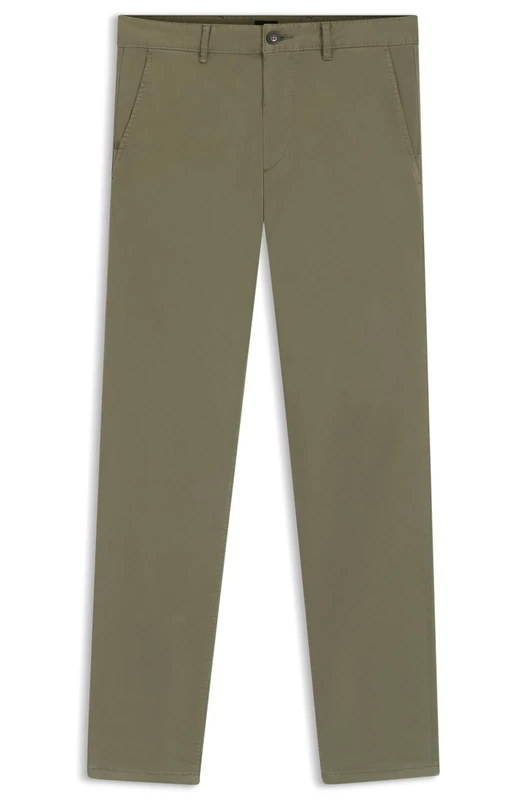 BOSS Men's Tapered Fit Chino Made of Elastic Cotton Satin, 470open Blue, 48W x 36L