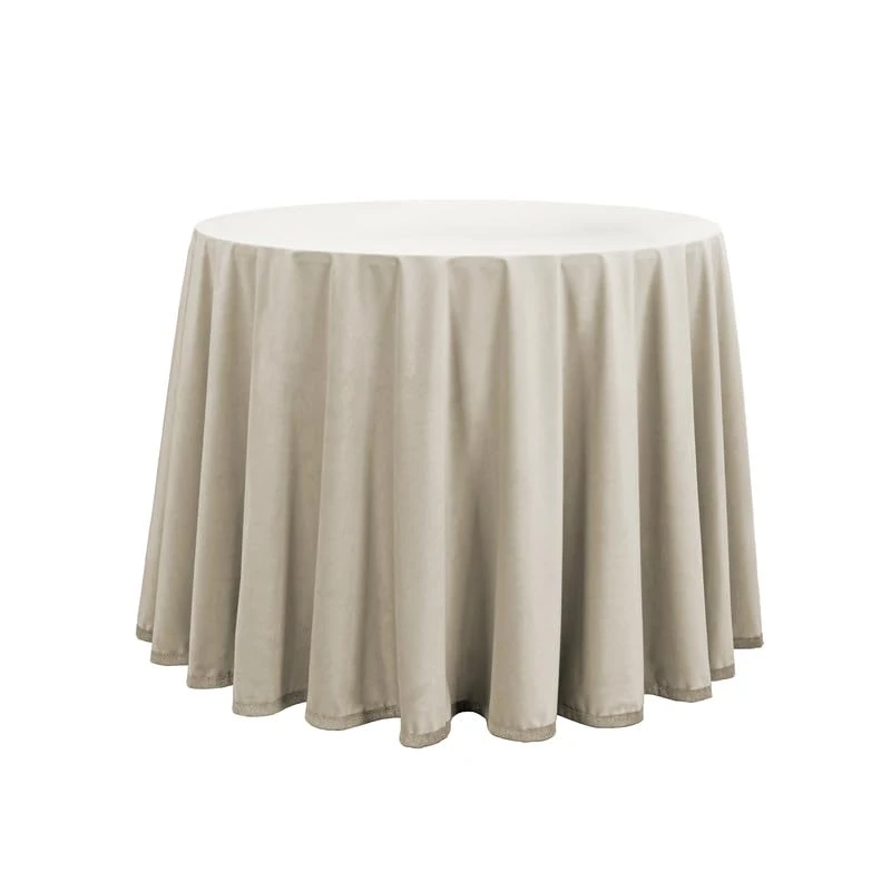 Martina Home Camilla Velvet 70 Round Ecru