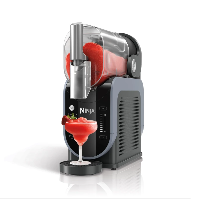 Ninja SLUSHi Frozen Drinks Maker, Create Slush, Frozen Cocktails, Frappé, Milkshakes & Frozen Juice, No Ice or Preperation Needed, WhisperChill Technology, 1.9l Capacity, Blue & Grey FS301UK