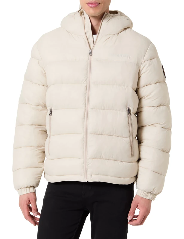 NAPAPIJRI Arnel Puffer Jacket Beige Silver, grey, L