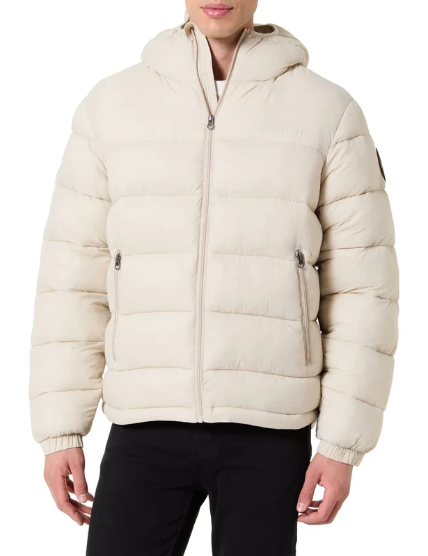 Napapijri Arnel Puffer Jacket Beige Silver, grey, M