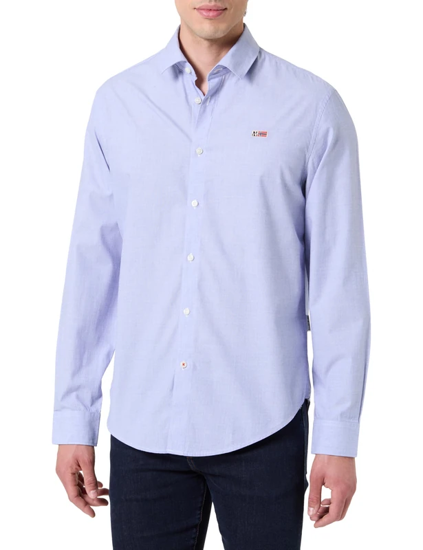 Napapijri Gisee Long Sleeve Shirt Light Blue