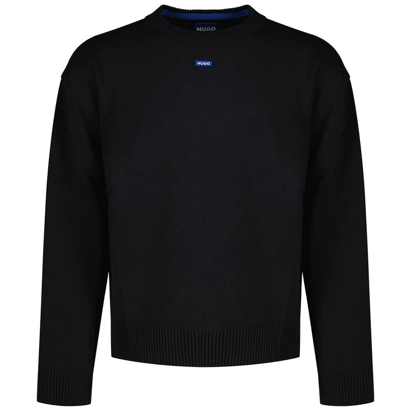 Hugo Men's San Casey-cp Knitted Sweater, 415Navy, XXL