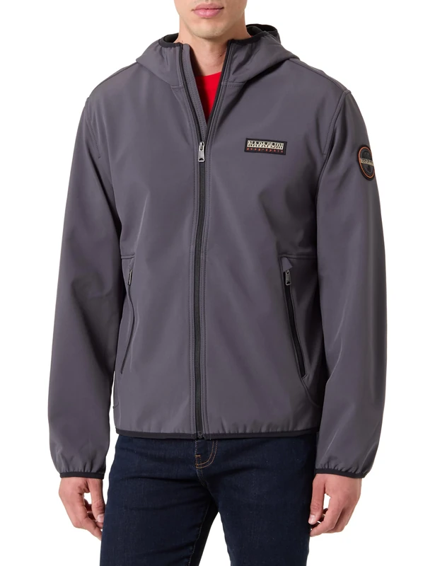 Napapijri Alther Shell Men's Jacket, grey, XL