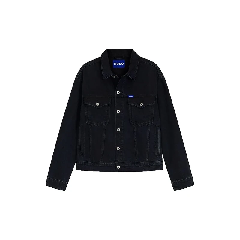 Hugo Men's Dex Jeans_Jacket_l, Dark Blue, XXL