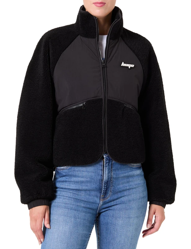 HUGO Women's Fatanah-1_b Outerwear Jacket, 001black, L