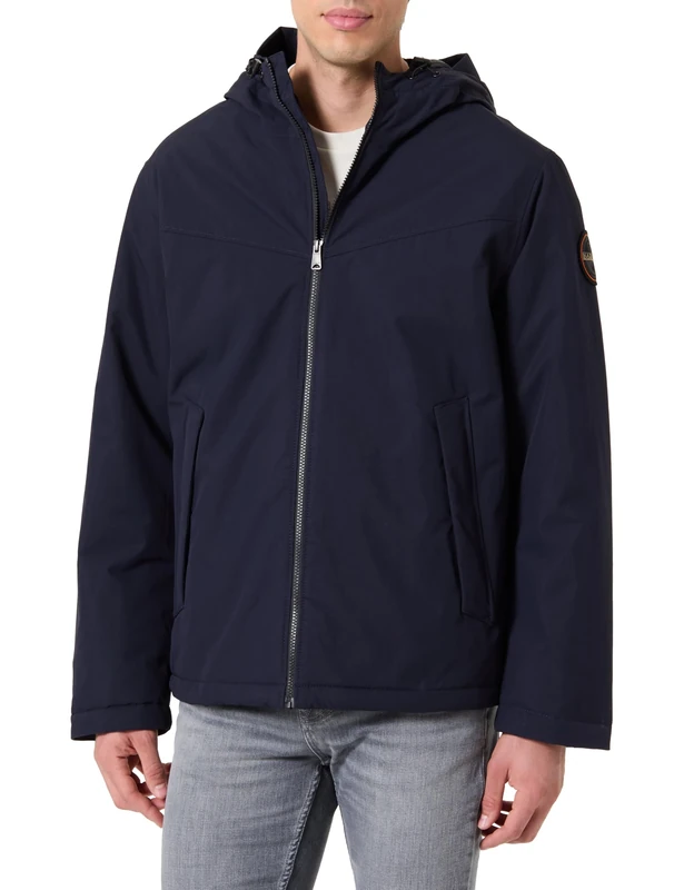 Napapijri Arnel Men's Puffer Jacket Parka, blue, XXL