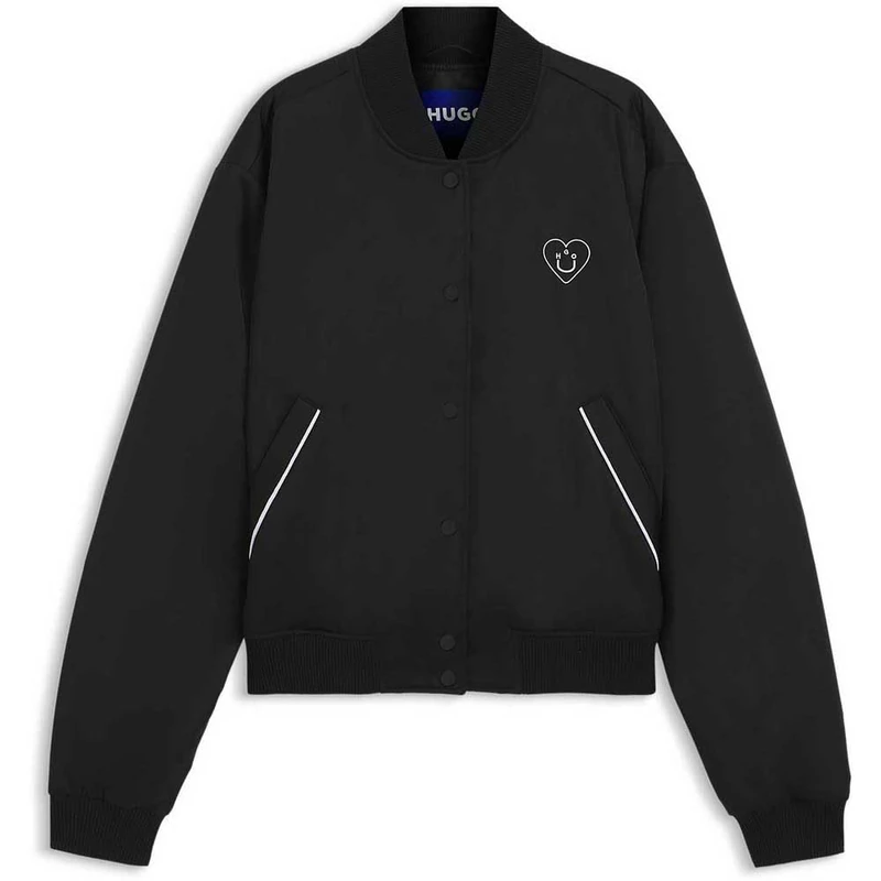 HUGO Women's Outerwear Jacket, 001black, S