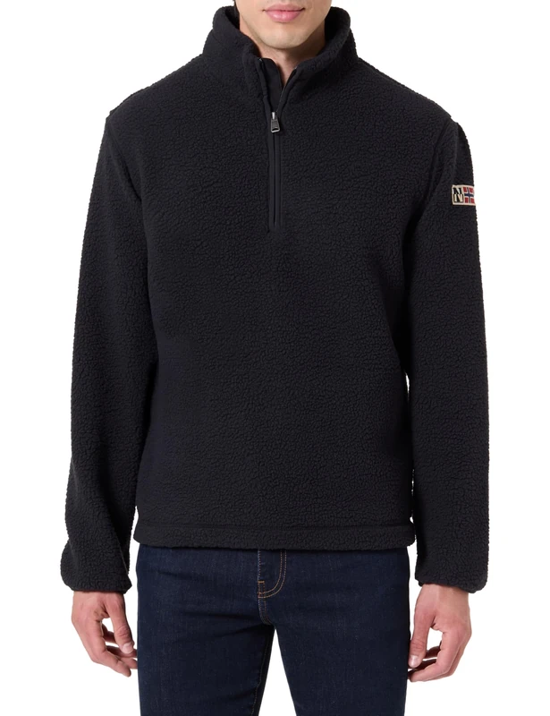 NAPAPIJRI Treser Half-Zip Collar Fleece Black, Black, S