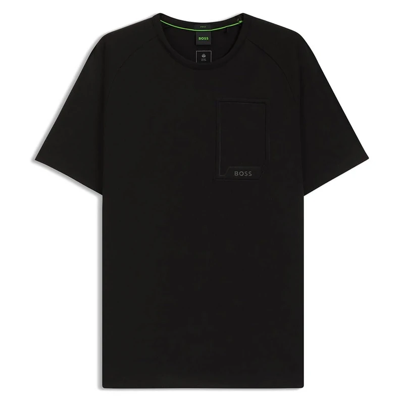 BOSS Men's Tee Urban Tech T-Shirt, 001black, L
