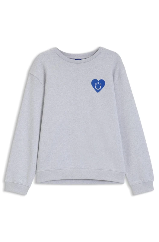 HUGO Women's Sweatshirt, 064open Grey, M - Image 1