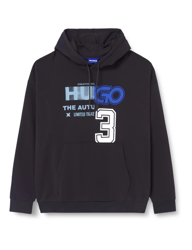 HUGO Men's Nesidi Sweatshirt, 001black, XL