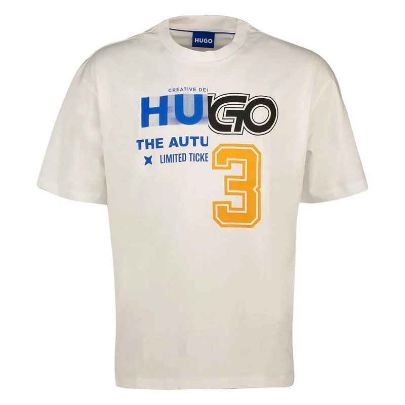HUGO Men's Nesite T-Shirt, 100White, XL