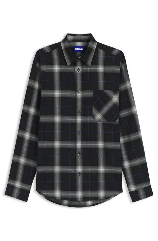 Hugo Men's Ebalto Shirt, 001black, XS