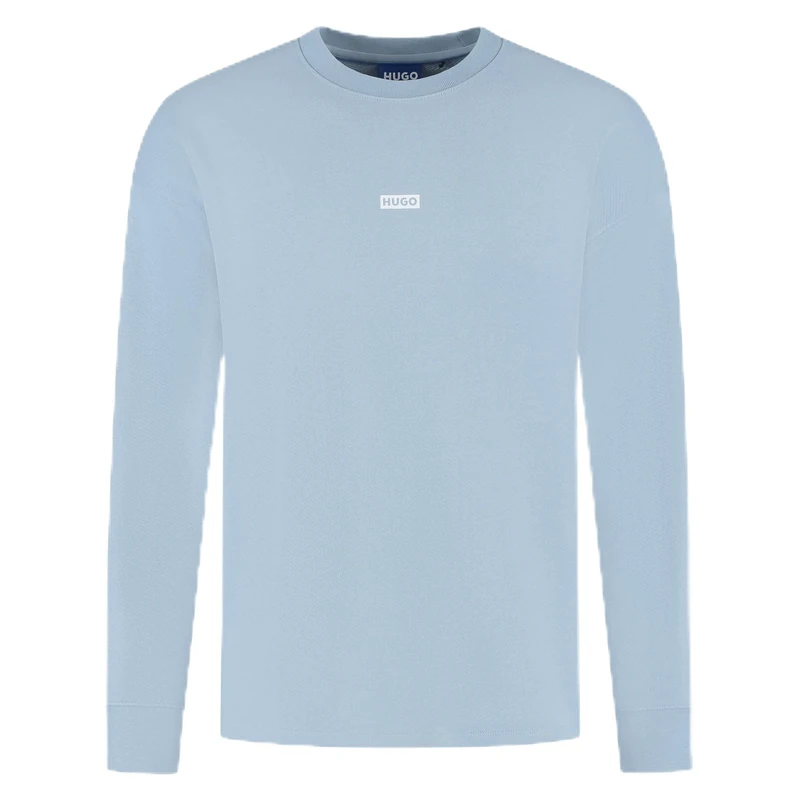 HUGO Men's Naviu Sweatshirt, 458light/pastel blue, M